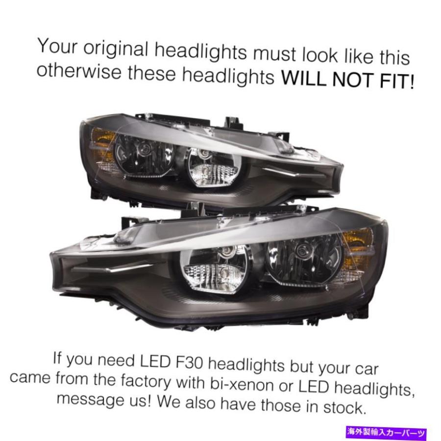 USヘッドライト Halogen BMW F30 RetoFitヘッドライトフルLEDペア完全
