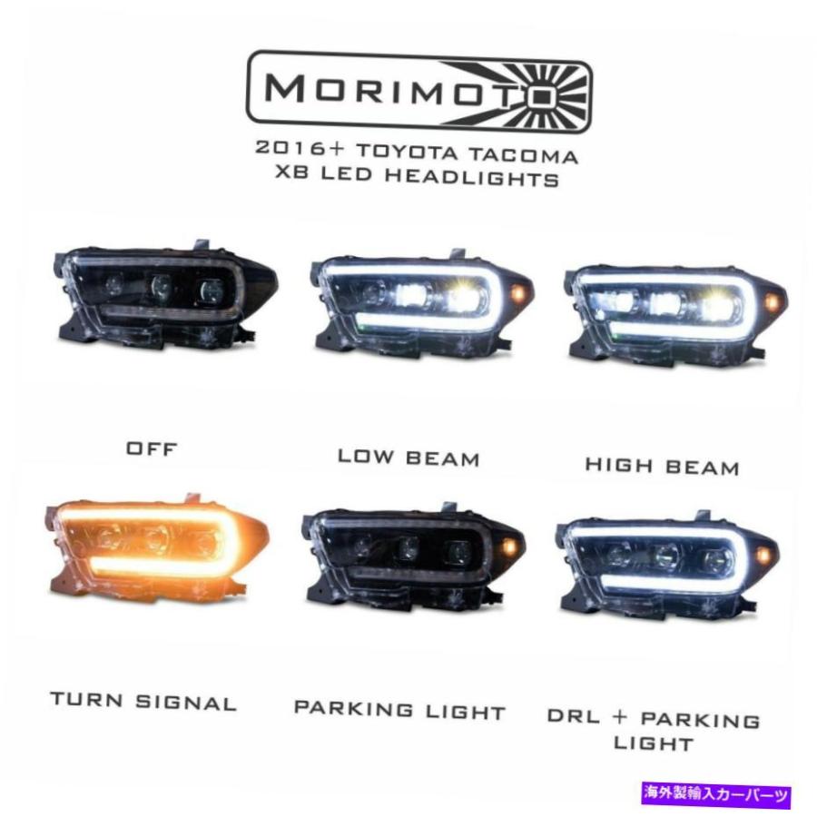USヘッドライト 森本XB LED 2016+トヨタタコマピックアップトラックの 