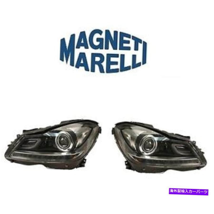 USヘッドライト メルセデスW202 C250 C350 08-14右+左ヘッドライトASSY OEM MAGERI MARELLI For Mercedes W202 C250 C350 08-14 Right+Left Headlight