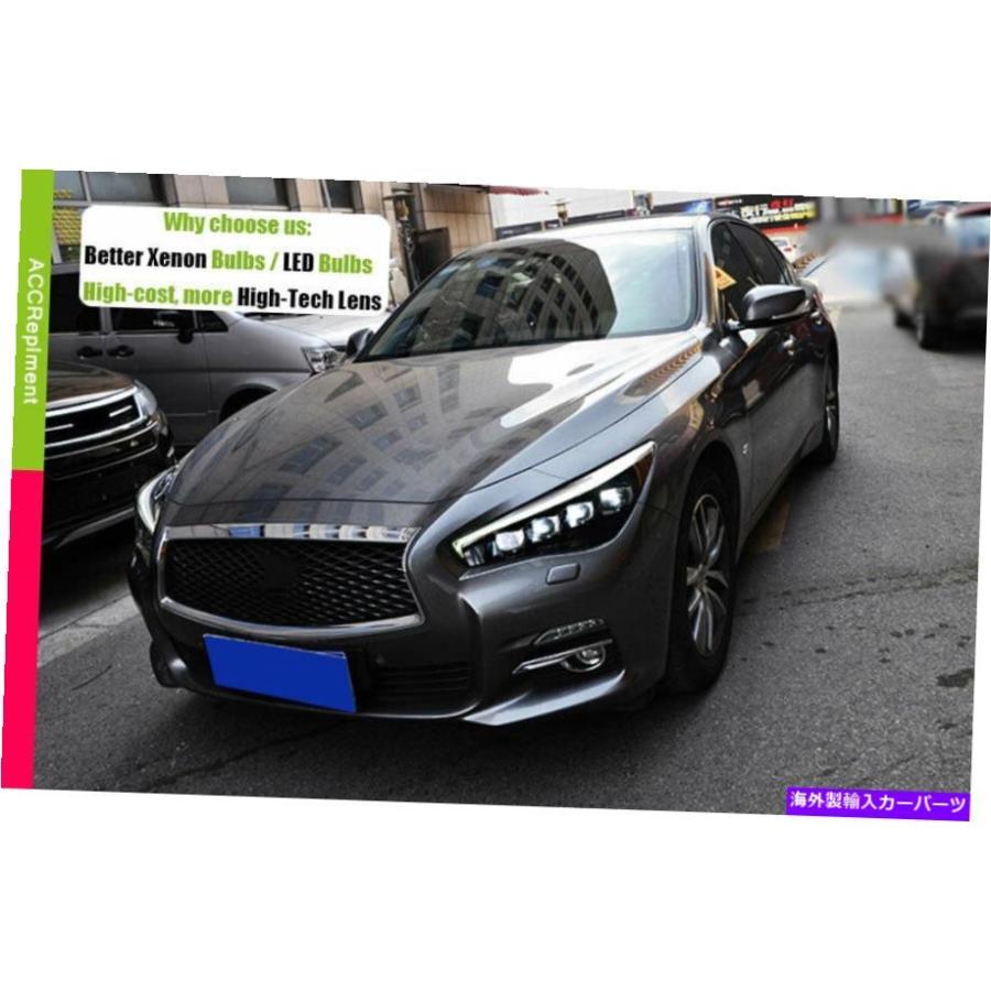 USヘッドライト Infiniti Q5014-2019フルLEDビームプロジェクターLED