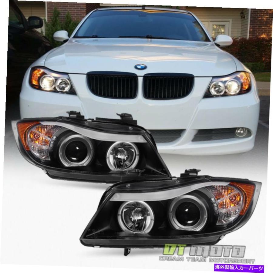 ssho7930　 USヘッドライト  E90 セダン USヘッドライト BLK 2006 2007 2008 BMW E90 3シリーズセダンLEDアイ