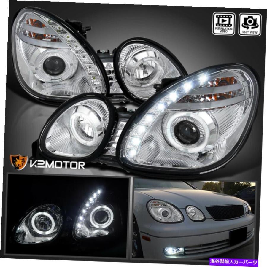 USヘッドライト 1998年から2005年のLexus GS300 GS400 LED Halo