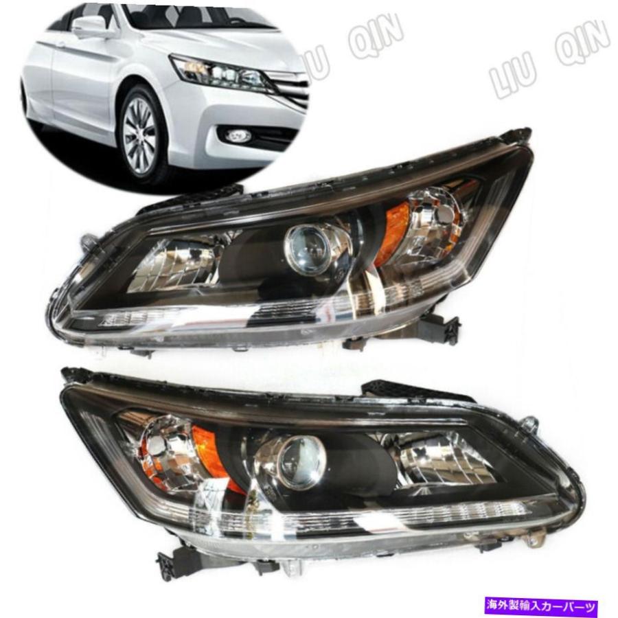 USヘッドライト 1315ホンダアコードハロゲンヘッドライトクロムヘッドランプ交換左+右 FOR 1315 Honda Accord