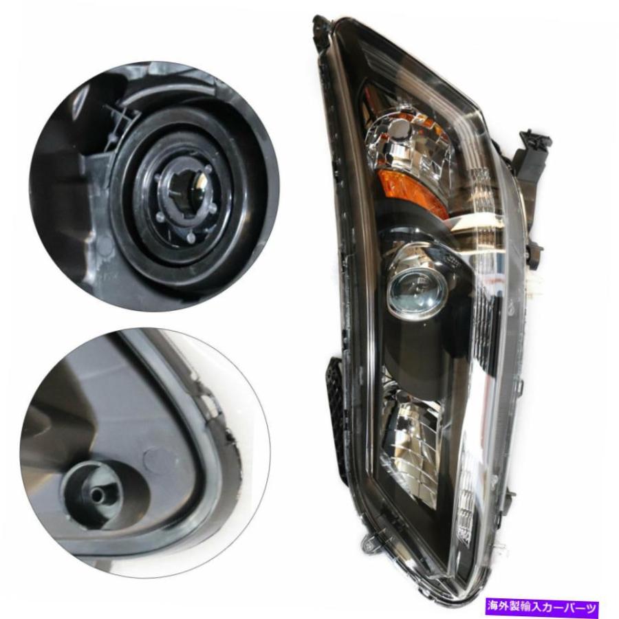 USヘッドライト ヘッドライトセットフィット20132015ホンダアコードセダン左右のw / o LED DRL 2PC Headlight