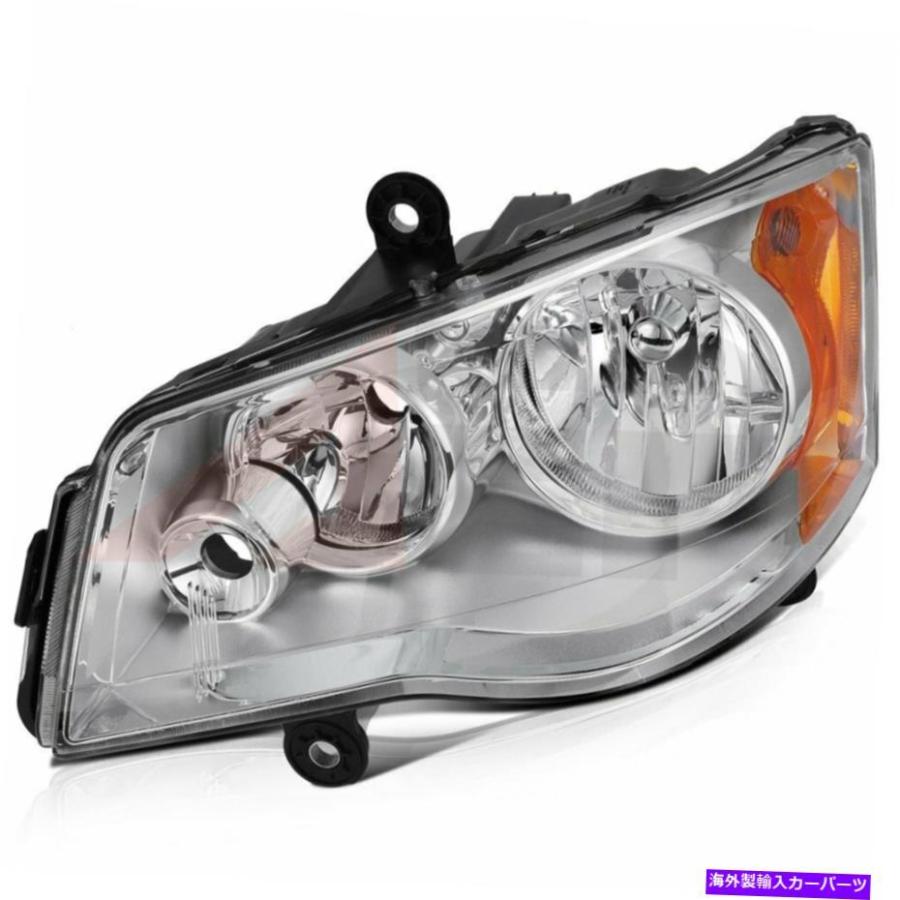 USヘッドライト 08-16 Chrysler Town＆Country Chromeハウジングヘッド