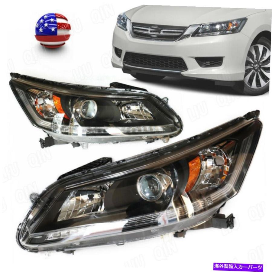 USヘッドライト 20132015ホンダアコード4DRセダンハロゲンヘッドライト左右ヘッドランプ新品 20132015 for Honda
