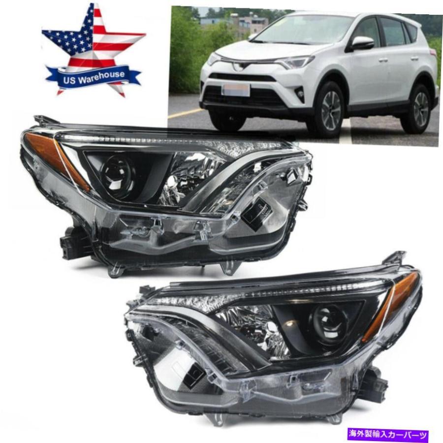 RAV4 左LEDヘッドライト バンパーサポート トヨタ rav4 ヘッドライト