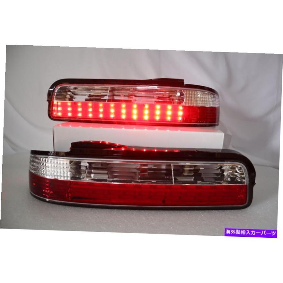 USテールライト 1989-1994日産240SX S13クーペ赤/クリアLEDテール