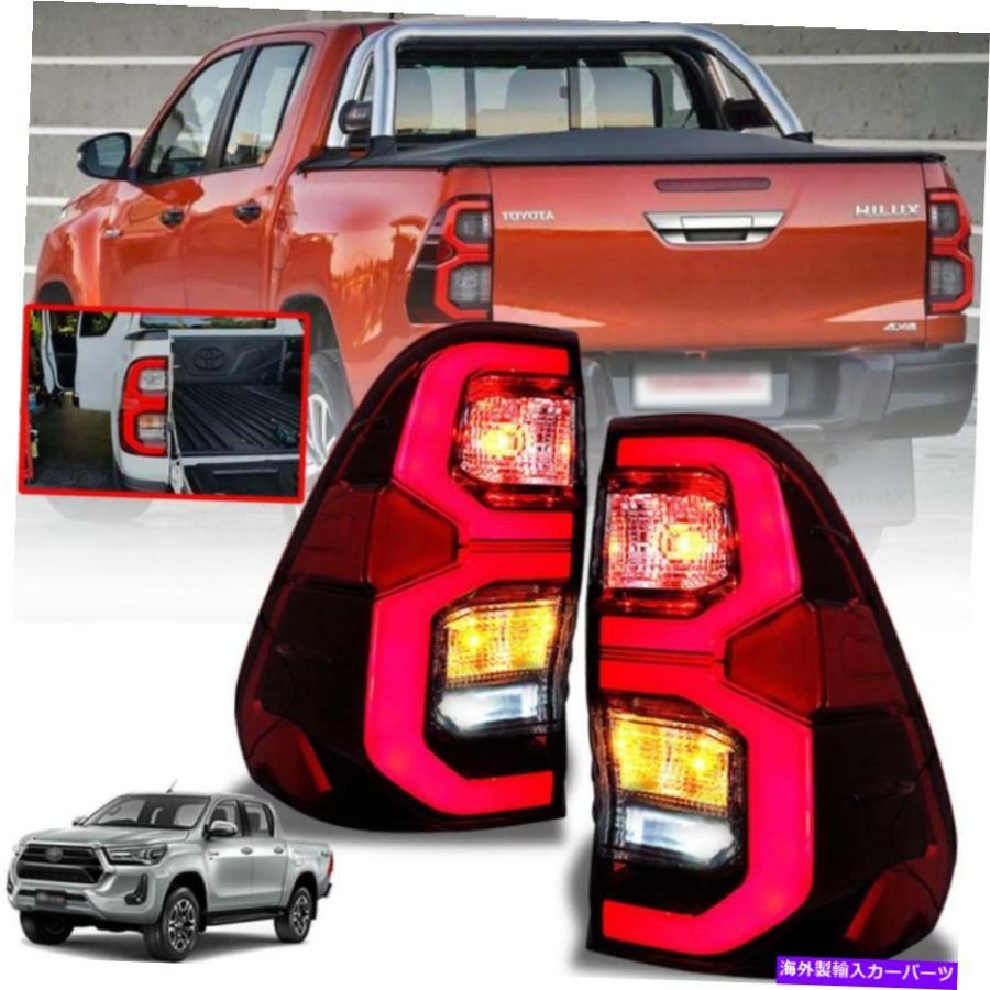 USテールライト トヨタHILUX SR5 M70 M80ピックアップ2016-2021ペア用リアテールライトテールランプLED Rear  Taillights Tail Lamp Led For Toyota Hi :usdm-4459-1102:WindEraオンラインストア 通販  