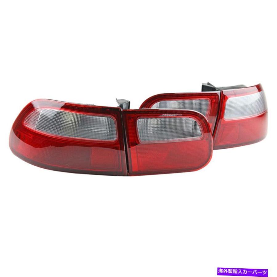 USテールライト ホンダシビックのための赤＆ホワイトリアテールライト 
