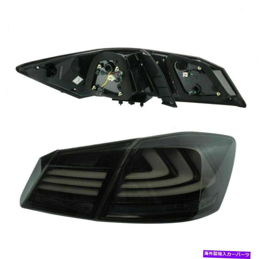 USテールライト ペアLH + RHスモーク色付きLEDテールライトリア