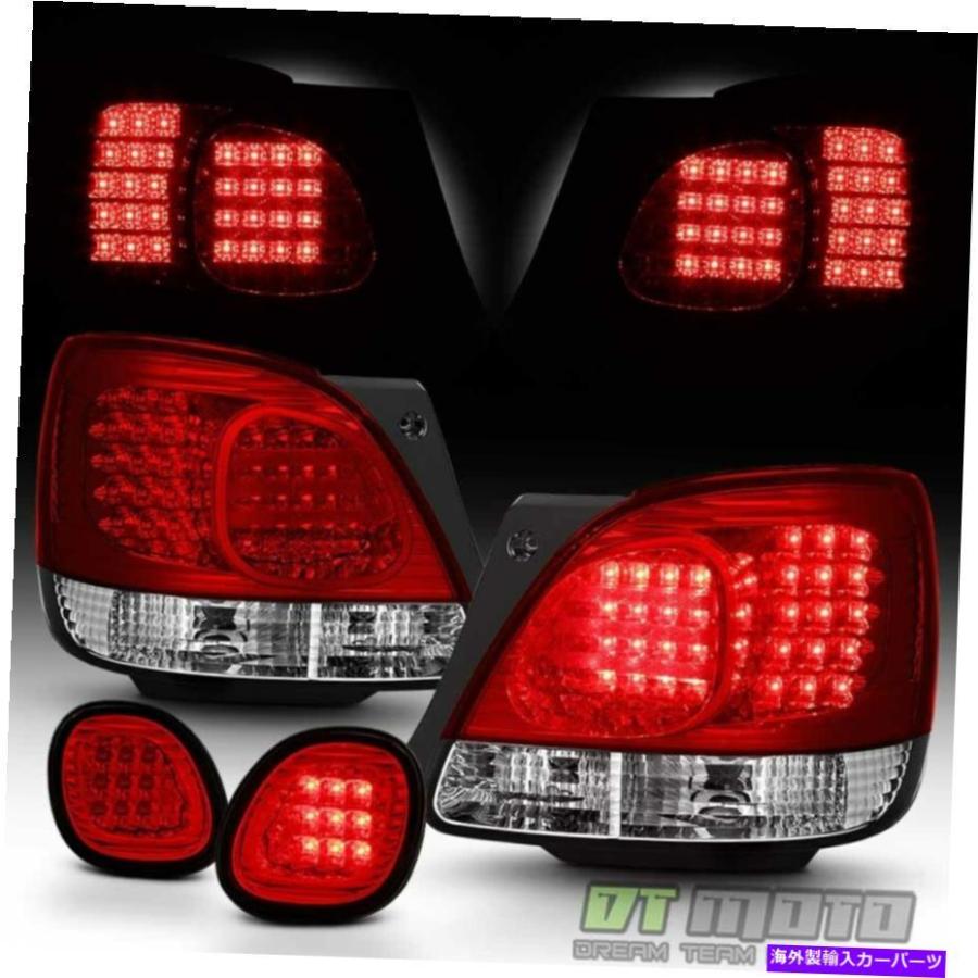 USテールライト 1998-05 Lexus GS300 GS400 GS430赤いクリアLEDテール