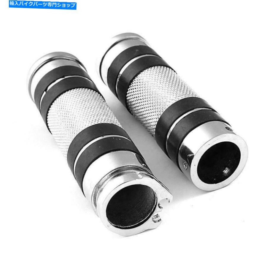 ハンドルグリップ 鈴木侵入者のための新しいクロム1 \"ハンドグリップVolusia VL 800 1400 1500 Boulevard New Chrome 1\"" Hand Grips For Suzuki Intru"_1