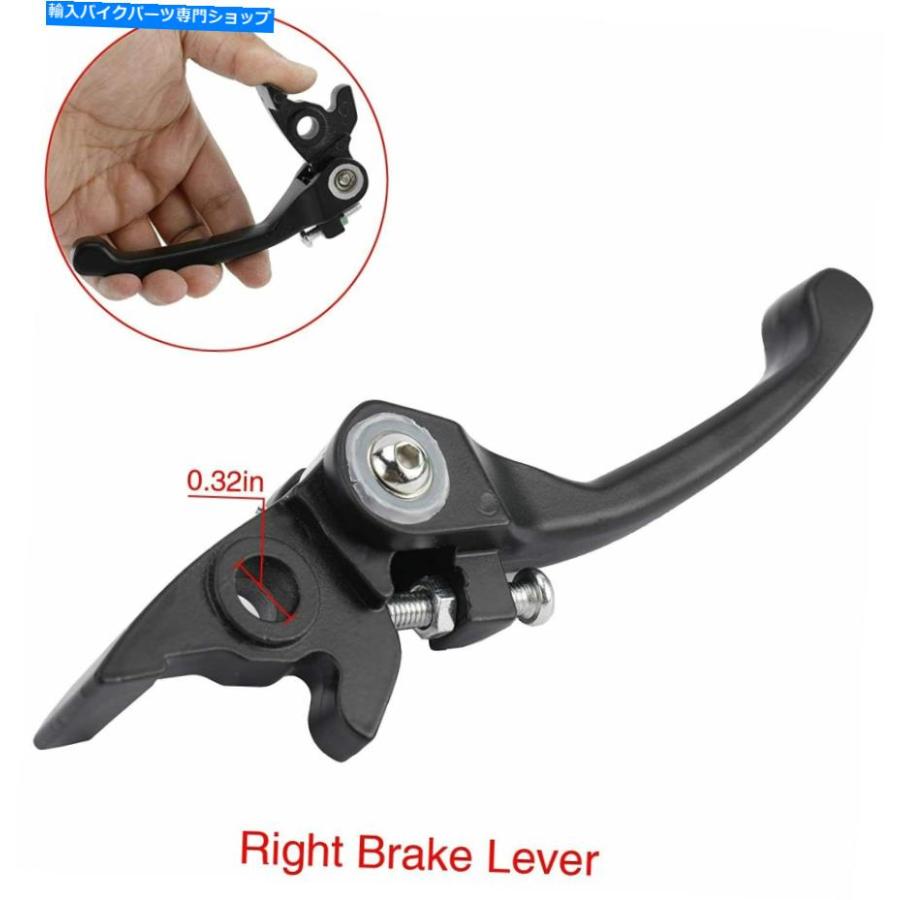 ハンドルグリップ Auinland調節可能な折りたたみクラッチレバーとペッキブレーキレバーグリーングリップ AuInLand Adjustable Folding Clutch Lever w_2