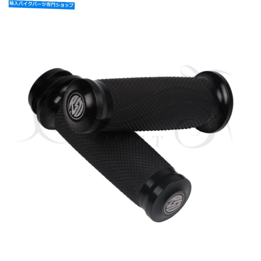 ハンドルグリップ 1 \"25mm RSDハンドグリップハーレーロードグライドウルトラフルトルクト電子スロットル 1\"" 25mm RSD Hand Grips Fit for Harley Roa"_1