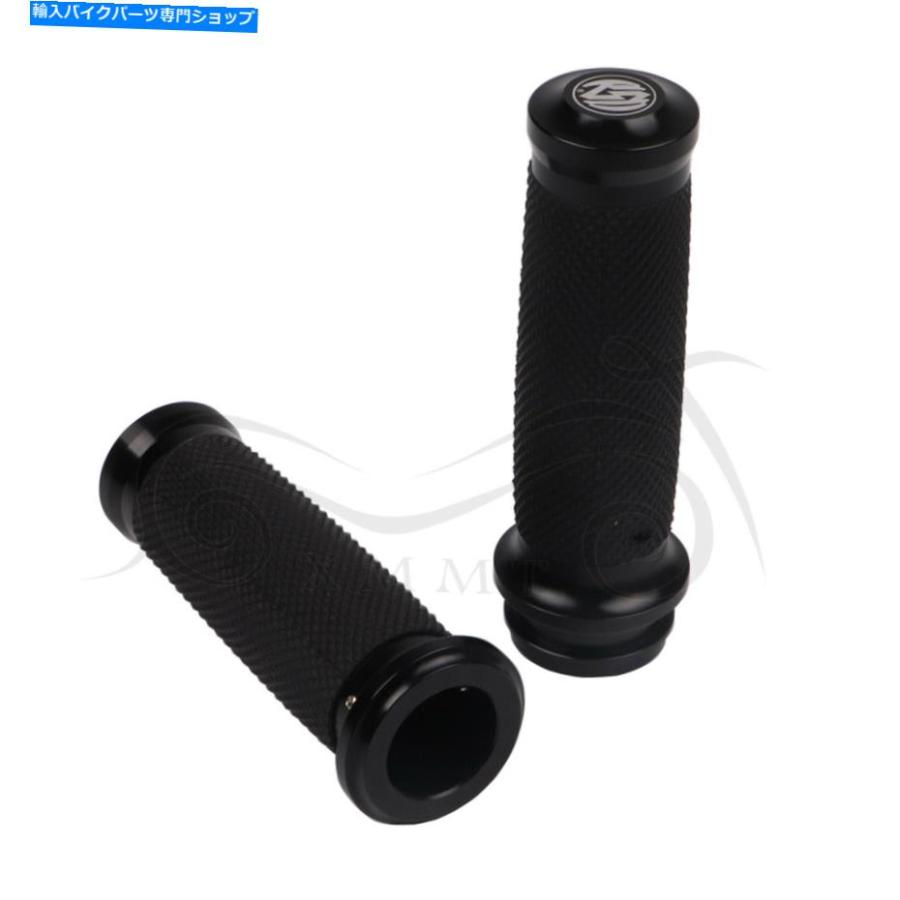 ハンドルグリップ 1 \"25mm RSDハンドグリップハーレーロードグライドウルトラフルトルクト電子スロットル 1\"" 25mm RSD Hand Grips Fit for Harley Roa"_2