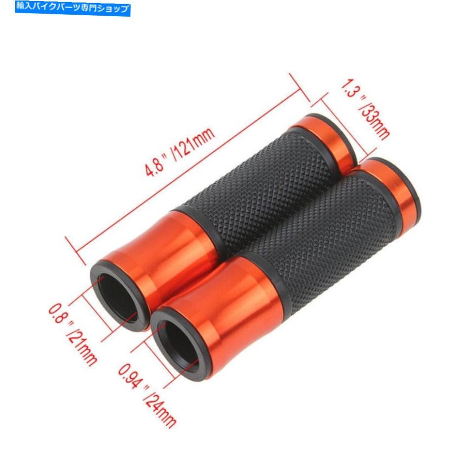 ハンドルグリップ 7/8 '' '' 22mm CNCオートバイハンドルバーハンドグリップユニバーサルフィット鈴木ドゥカティATV 7/8'' 22mm CNC Motorcycle Handl_2