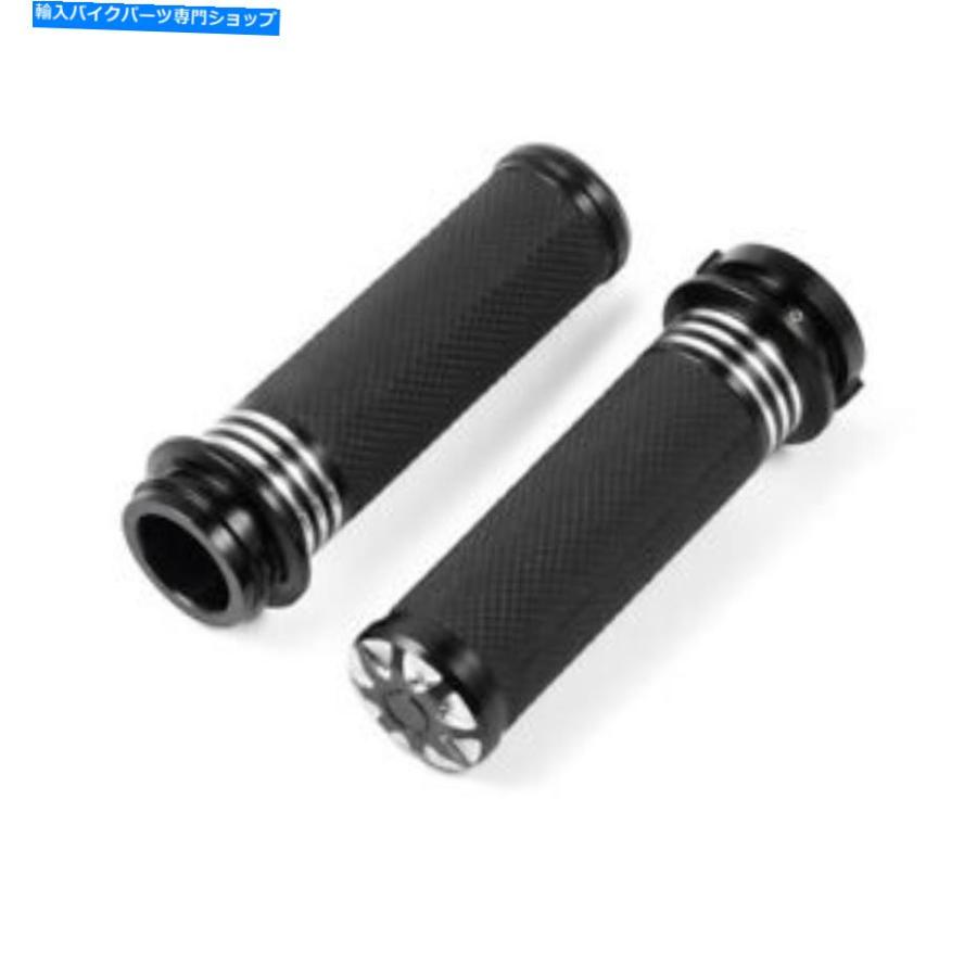 ハンドルグリップ ブラック1 \"ハーレーストリートグライドflhx 2008-2013のための電子スロットルハンドグリップ Black 1\"" Electronic Throttle Hand G"_2