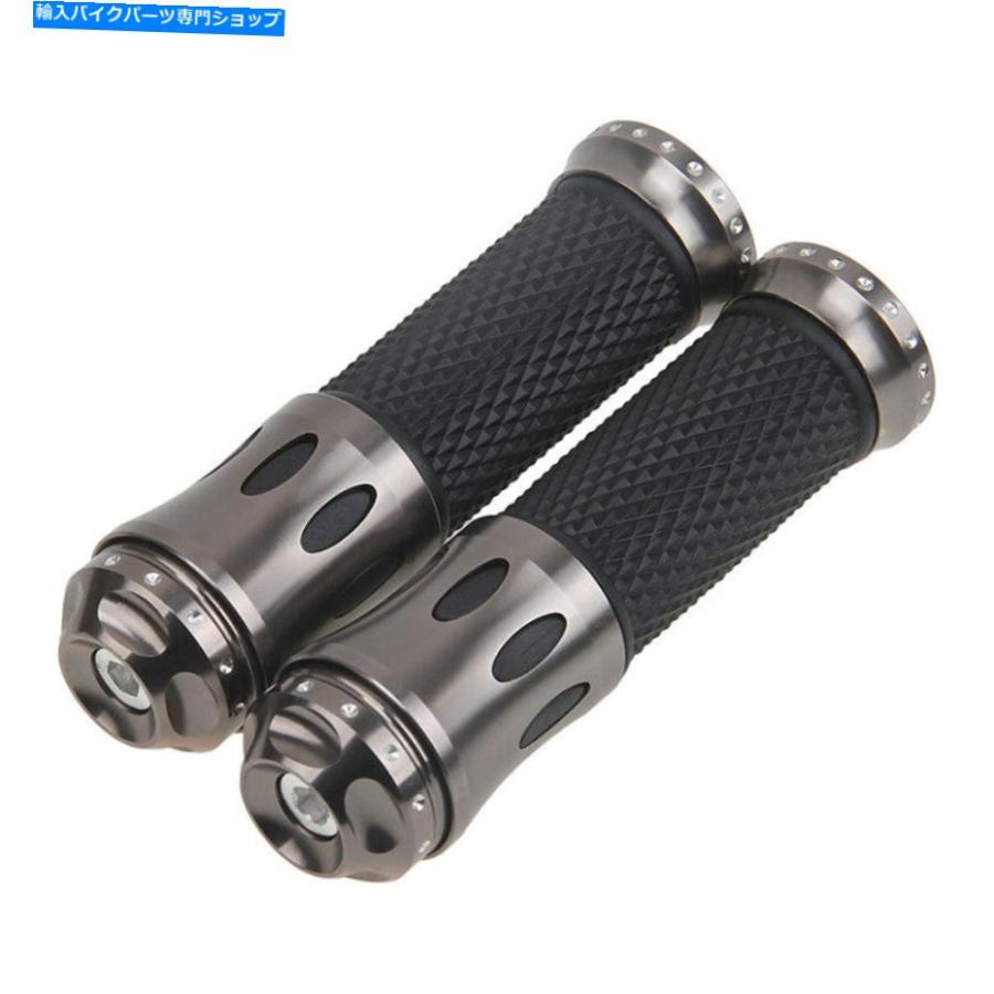 ハンドルグリップ 灰色のLH7 / 8 \"RH1\""オートバイハンドルバー22mmハンドグリップバープラグインユニバーサルフィット Grey LH7/8\"" RH1\"" Motorcycle H"_1