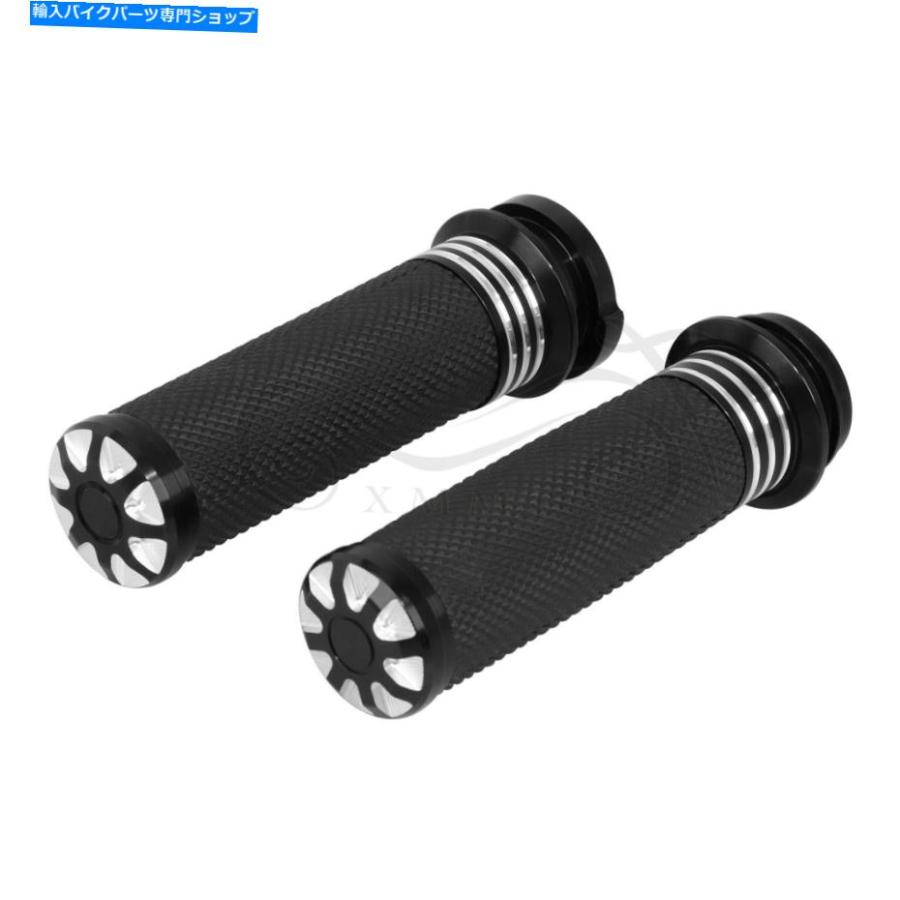 ハンドルグリップ Harley Touring Flhtc Fltr Flhr Flhx用US CNC 1 \"電子スロットルハンドグリップ US CNC 1\"" Electronic Throttle Hand Grips For Ha"_1