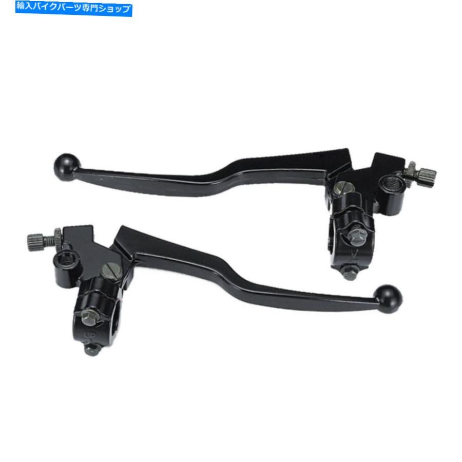handle clutch オートバイハンドルグリップブレーキクラッチレバーセットホンダCG125ブラック Motorcycle Handle Grips Brake Clutch Levers Set For_1