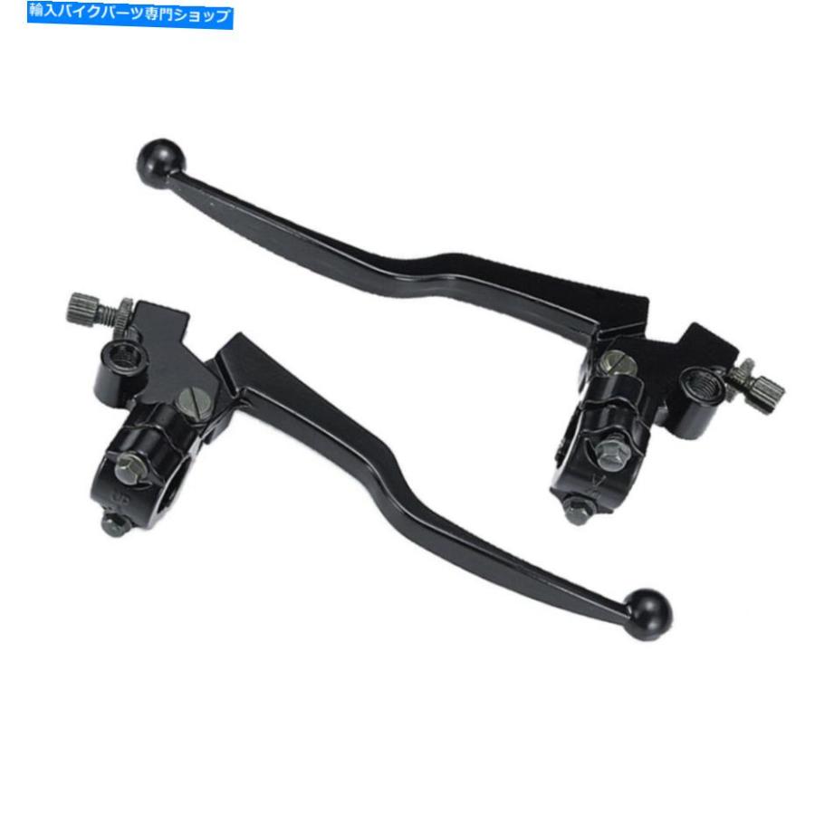 handle clutch オートバイハンドルグリップブレーキクラッチレバーセットホンダCG125ブラック Motorcycle Handle Grips Brake Clutch Levers Set For_2