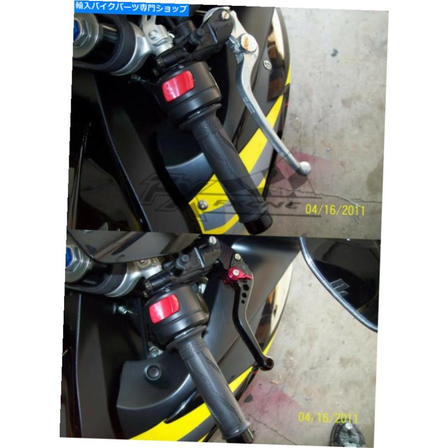 handle clutch YAMAHA YFM700 RAPTOR 700R 2008-2019レッドショートブレーキクラッチレバーハンドル For Yamaha YFM700 Raptor 700R 2008-2019 Red Sh_2