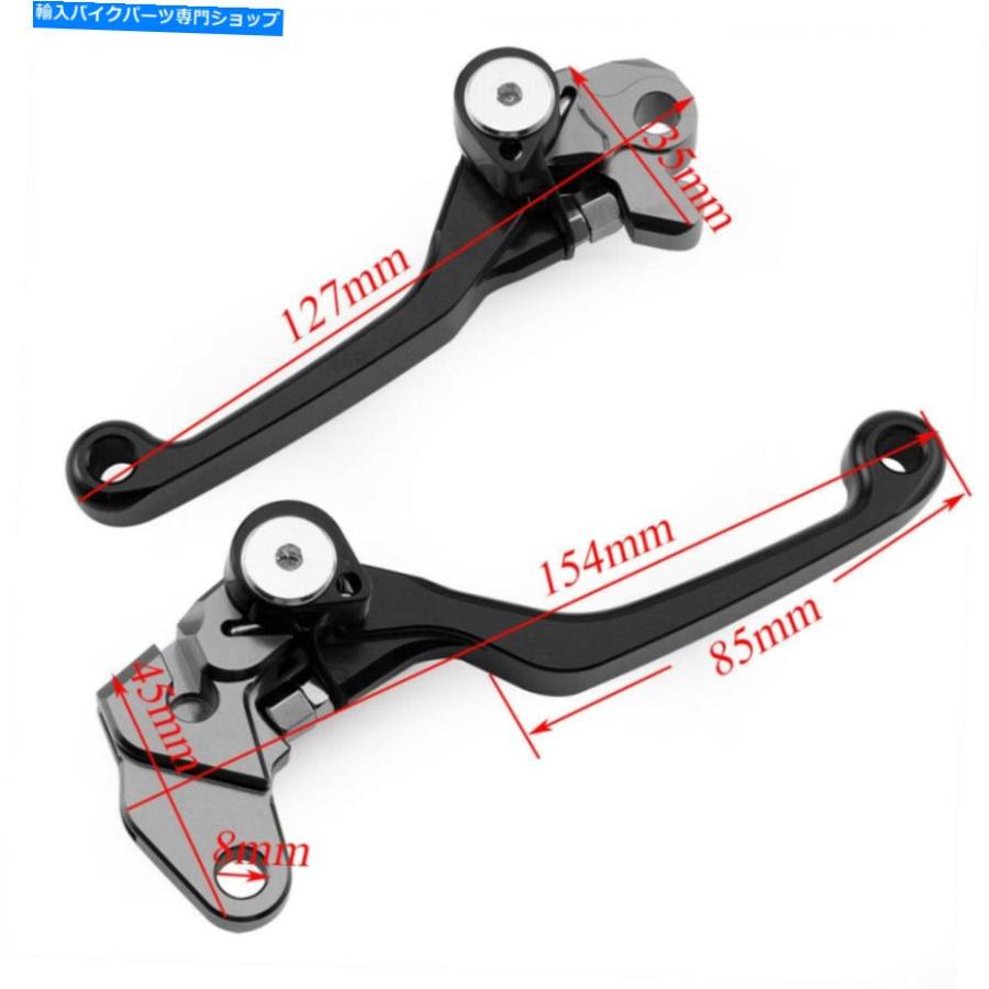 handle clutch 鈴木RM125 RM250 04-08 RM85 03 05-17ブラックのためのCNCブレーキクラッチレバーハンドル CNC Brake Clutch Levers Handle For Suzuki_2