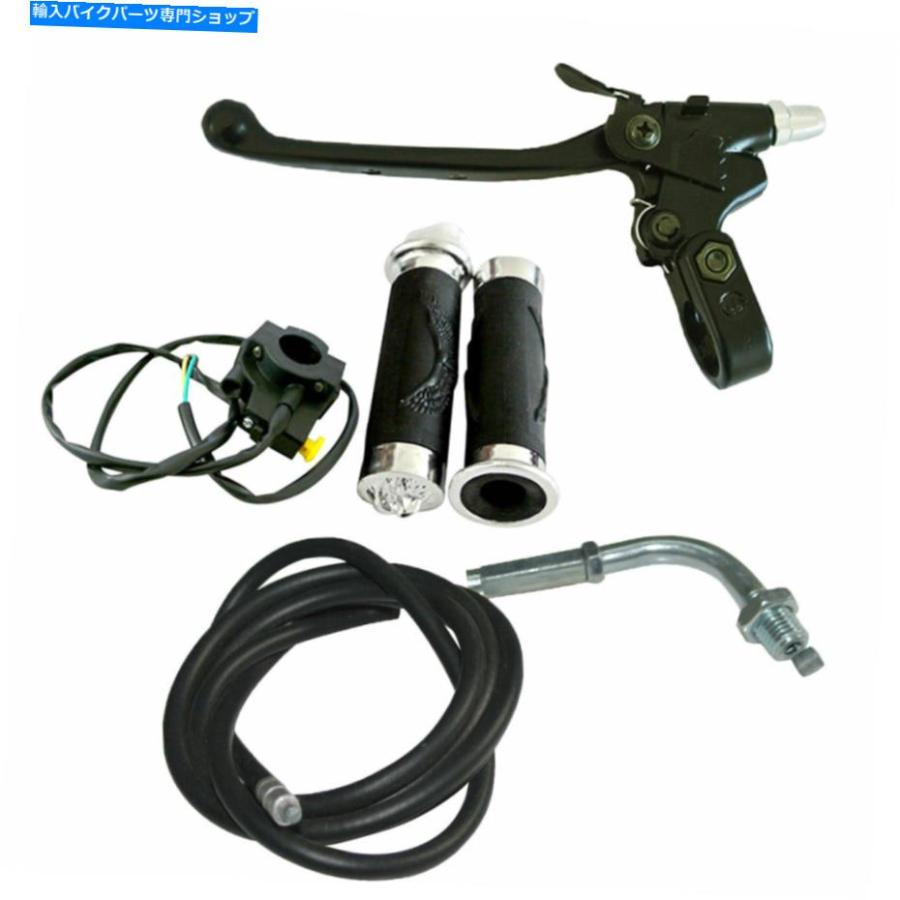 handle clutch 49 66cc 80cc電動バイク用ハンドルバーグリップセット＆クラッチレバー＆スロットルケーブル。 Handlebar Grip Set\u0026Clutch Lever\u0026Throt_1