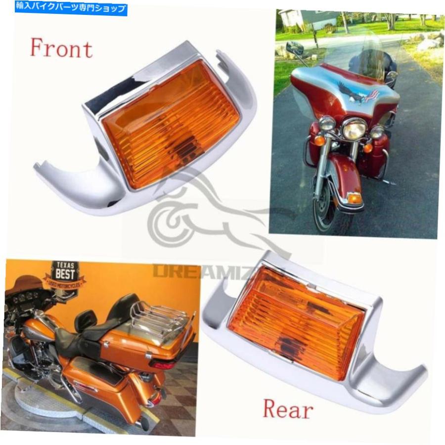リアフェンダー フロント＆リアフェンダーチップLEDライトFlht Flt Flhs Flstc flstc Front \u0026 Rear Fender Tip LED Light For Harley Touring FLHT FL_1