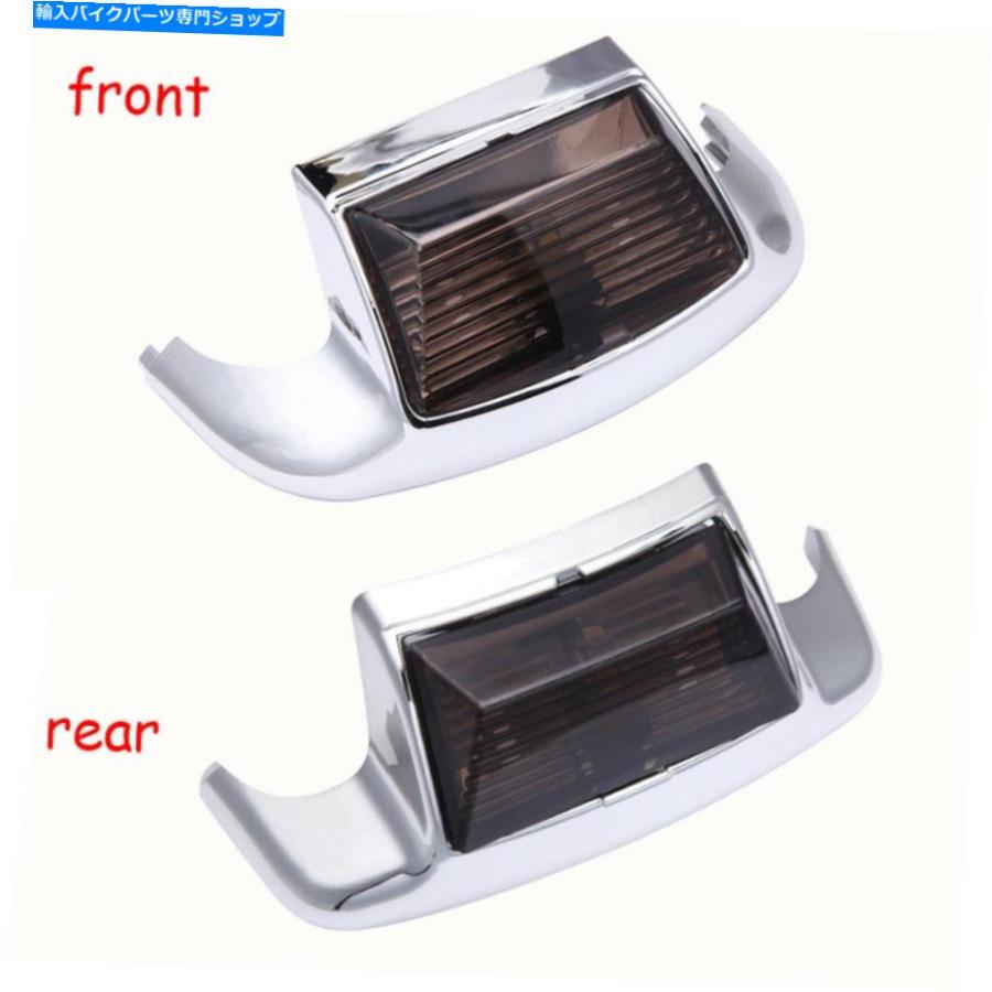 リアフェンダー Harley Flstc Heritage Suppic Classic Flhrのためのフロント＆リアフェンダーLEDチップライト Front \u0026 Rear Fender LED Tip Light Fo_2
