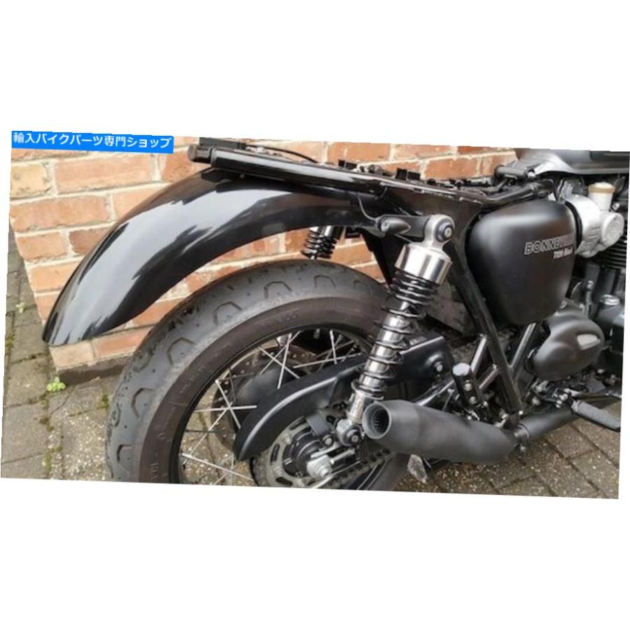 リアフェンダー Triumph T120＆T100 - Bonnevilleブラックリア