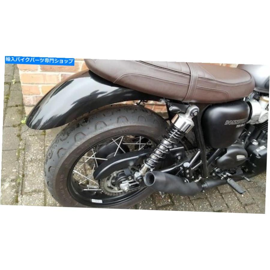 リアフェンダー Triumph T120＆T100 - Bonnevilleブラックリア