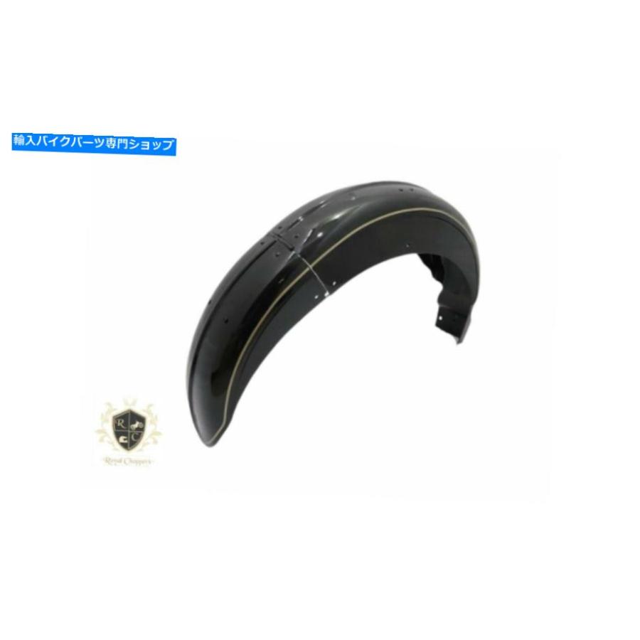 リアフェンダー AJS前部と後部黒塗装フェンダーセット（プリドライバー） - （Comptible） Ajs Front And Rear Black Painted Fender Set (Pre-Drilleの画像