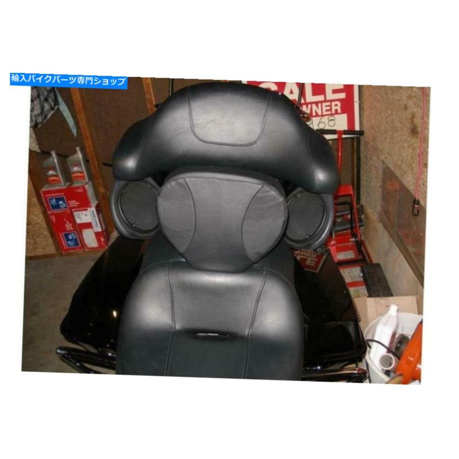バックレスト ハーレーダビッドソンウルトラクラシックのための黒オートバイ調節可能なドライバーの背もたれ Black Motorcycle Adjustable Driver Bac_2