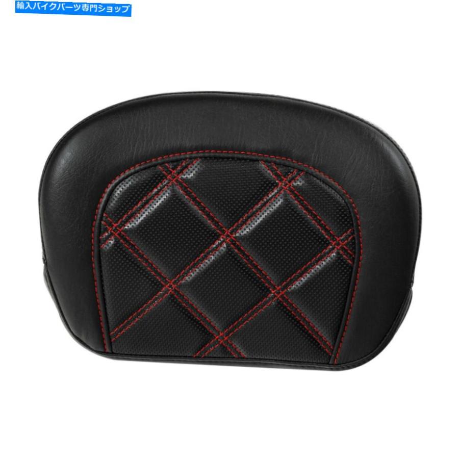 バックレスト 赤いステッチの旅客安全のバーの背もたれの背もたれのフィットのハーレーローライダーFXLR 18-20 Red stitching Passenger Sissy Bar Ba_2