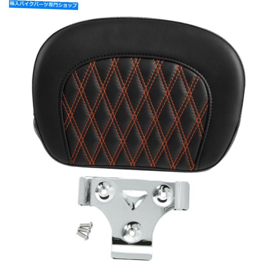 バックレスト ブラックの乗客のSissy Barの背もたれフィットハーレーストリートグライドロードキンググライド Black Passenger Sissy Bar Backrest Fi_1