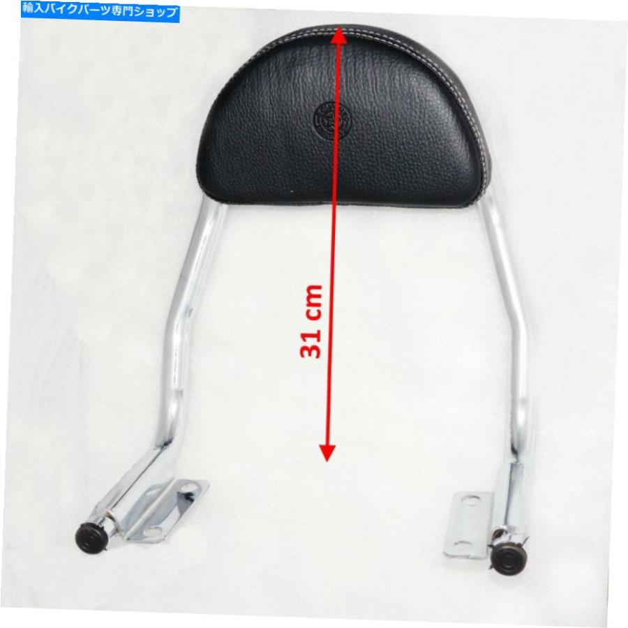 バックレスト フィットロイヤルエンフィールドツインインターセプター650 CCバックレストスチールクロームクッションECS Fits Royal Enfield Twins In_1