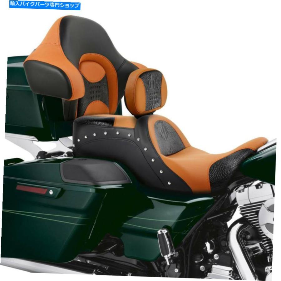 バックレスト 運転席座席座席＆背もたれフィットCVO Touring Flht 2014-2021 20 Driver Passenger Seat & Backrest Fit For Harley CVO Touring FLHT_2