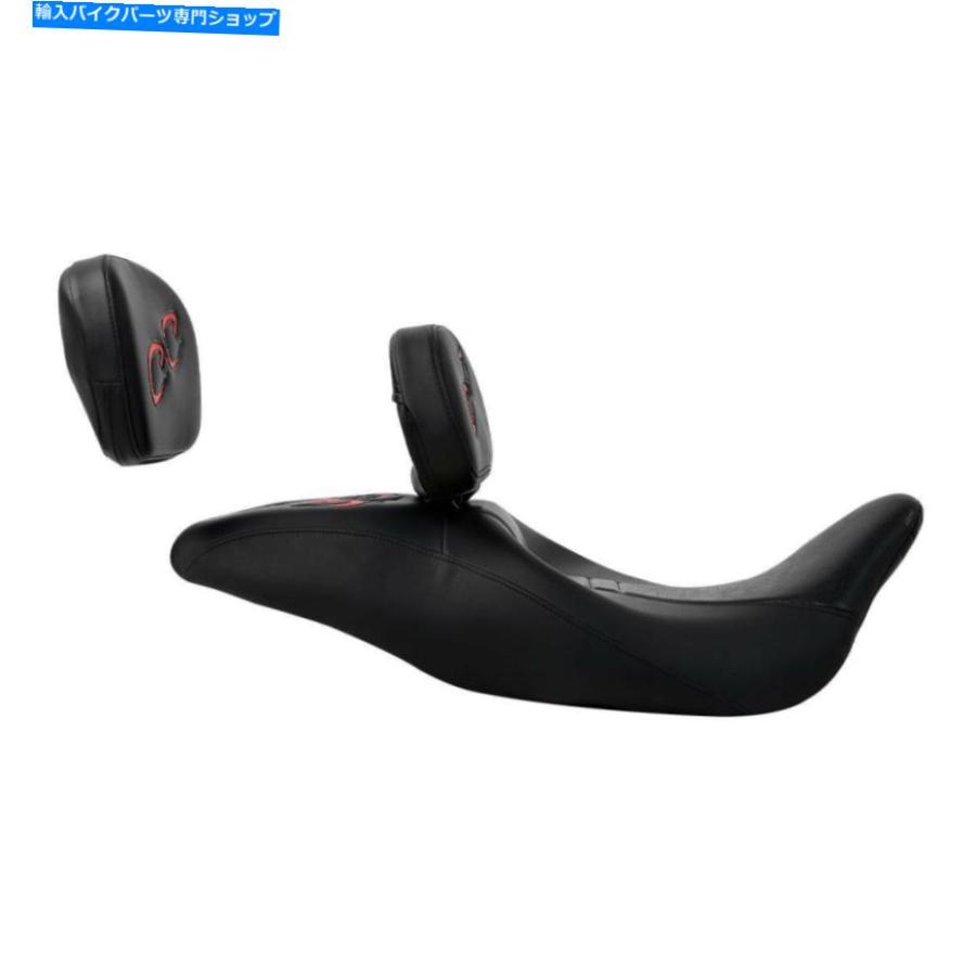 バックレスト 運転席の助手席＆背もたれのパッドセットハーレーツーリングエレクトラグライド09-20 Driver Passenger Seat \u0026 Backrest Pad Set For Haの画像