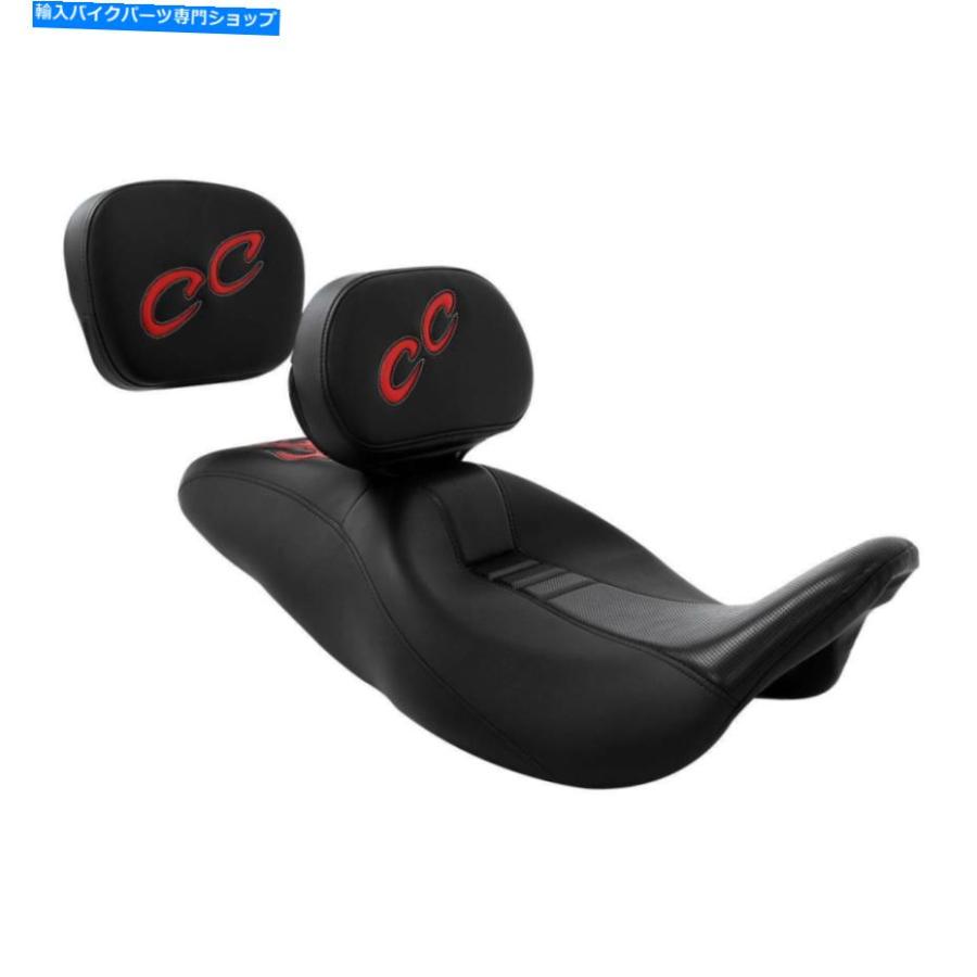 バックレスト 運転席の助手席＆背もたれのパッドセットハーレーツーリングエレクトラグライド09-20 Driver Passenger Seat \u0026 Backrest Pad Set For Haの画像
