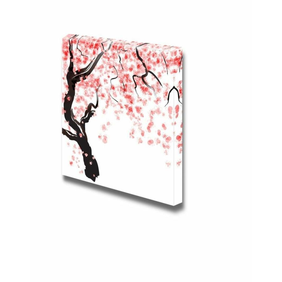 パネルアート キャンバスプリント-日本の桜の木の花の水彩の装飾 - 16