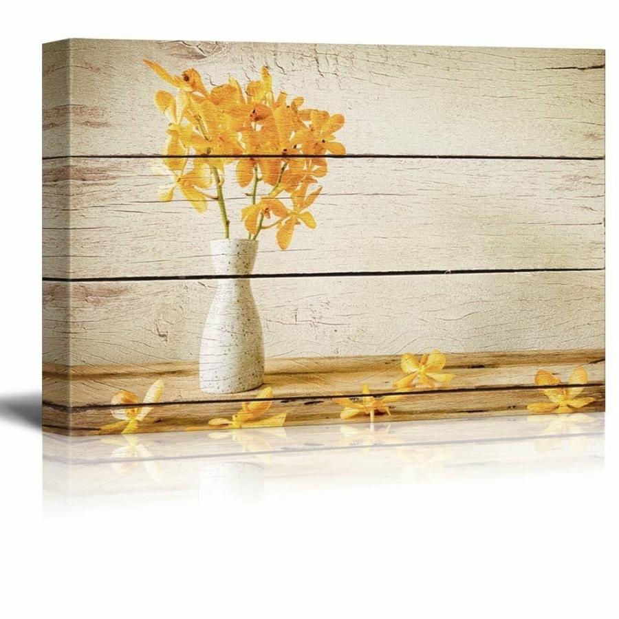 全商品オープニング価格 特別価格 パネルアート 壁 26 白い花瓶の黄色い花 キャンバス アート ホーム 装飾 24x36インチ Show Original Title ファブリックパネル Voltnational Com