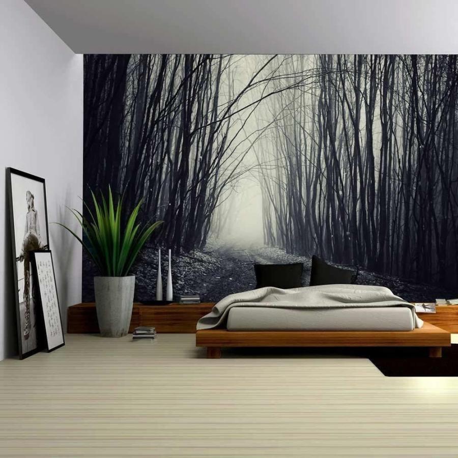 Winderaオンラインストアパネルアート Wall 26 Vacant Pathway In A Dried Out Forest Mural Decor 66x9 肌触りがいい
