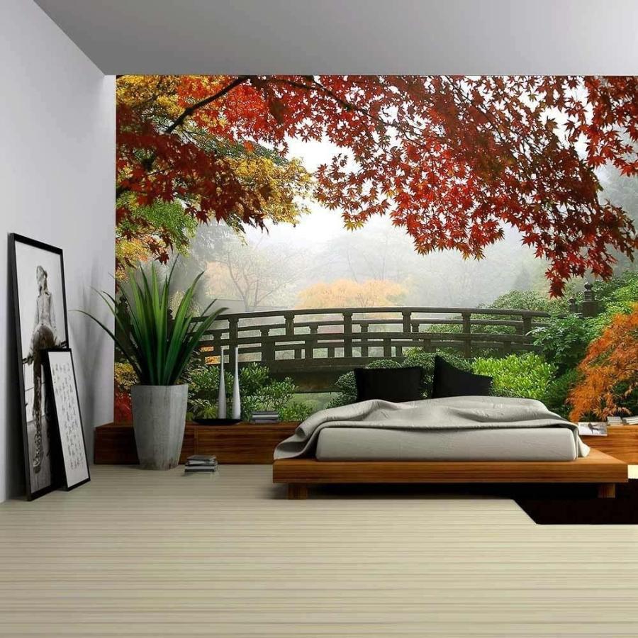 高価値 フォールモーニング 26 ポートランドのミスティ ウォール パネルアート 日本庭園 Cvs Tit Original Show 66x96インチ ファブリックパネル Pathwaysfl Org