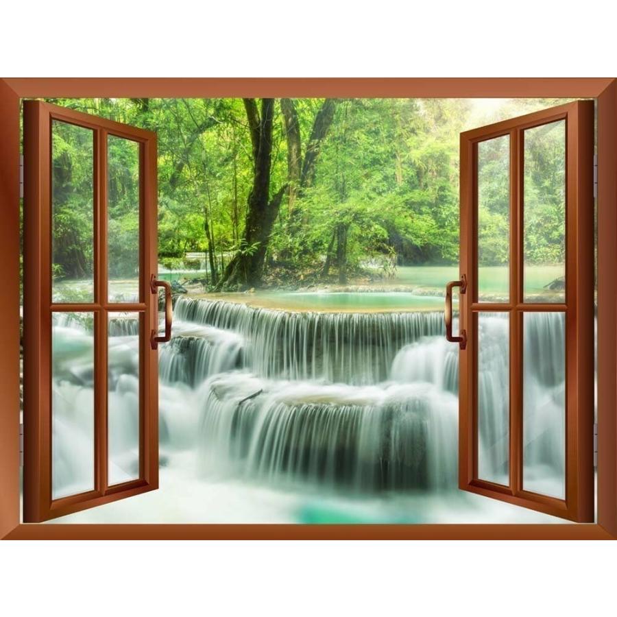 パネルアート Wall 26-Waterfall in Thailandリムーバブルウォールステッカー/Wall Mural - 24 インチx 32