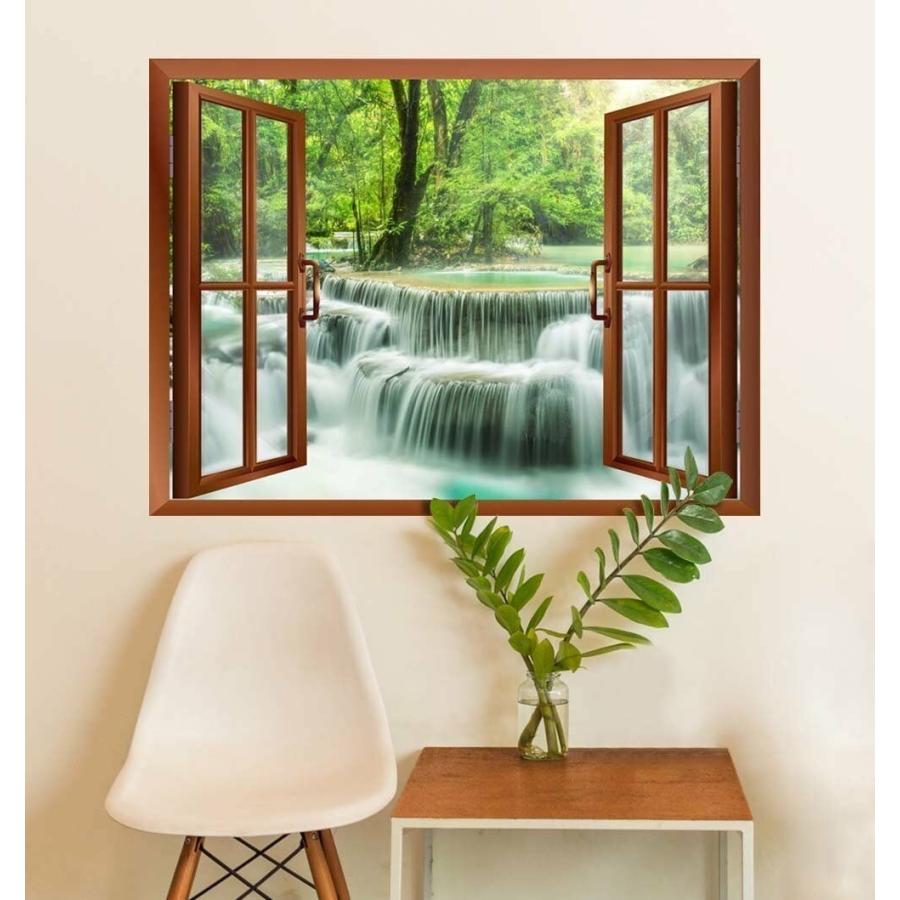 パネルアート Wall 26-Waterfall in Thailandリムーバブルウォールステッカー/Wall Mural - 24 インチx 32_1