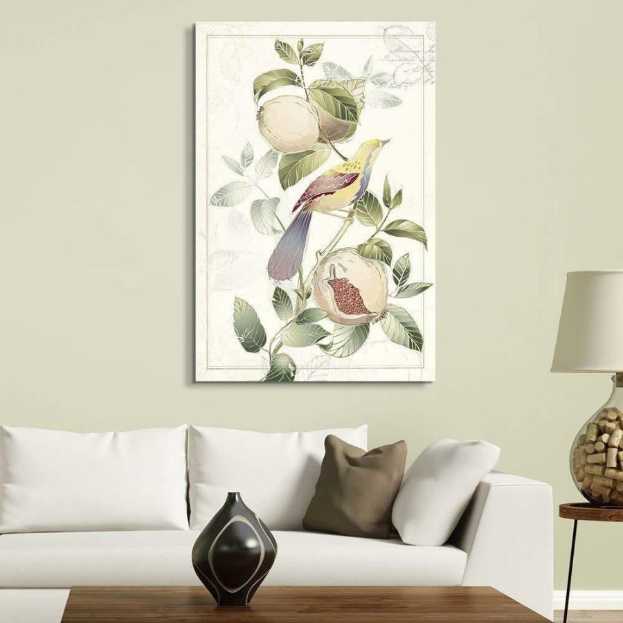 パネルアート Wall 26-Vintage Style Bird on the Plants Gallery-CVS