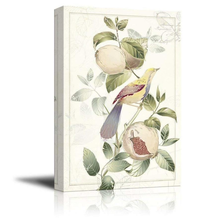 パネルアート Wall 26-Vintage Style Bird on the Plants Gallery-CVS
