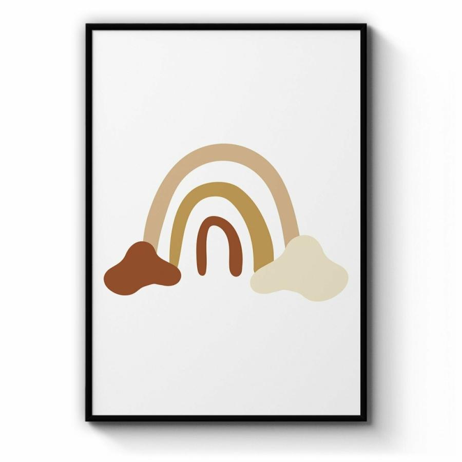 パネルアート Minimal Moroccan Terracotta Abstract Wall Art #26: Print， Canvas or